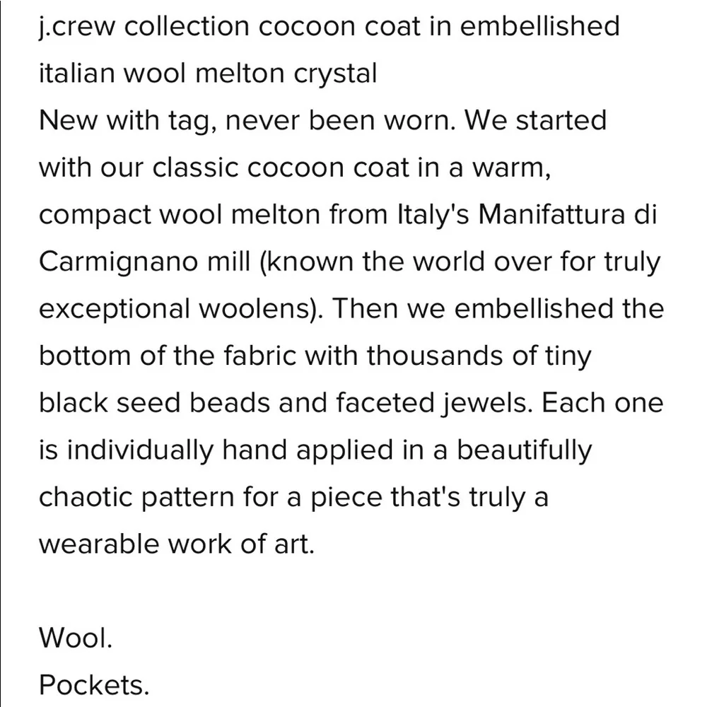 J. Crew collarless crew